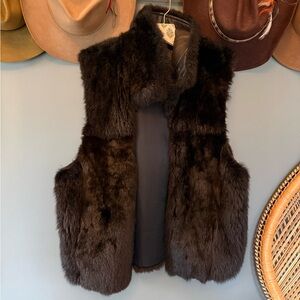 Vintage Andrew Marc Genuine Real New Zealand Opossum Fur Medium